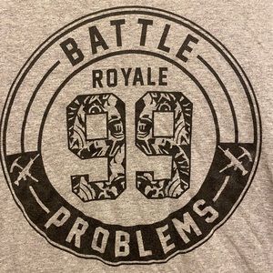 Fortnite Battle Royale Boy’s L T-Shirt with 99 Problems Print